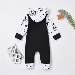 3-24 Months Toddler Baby One-piece Nightmare Before Christmas Jumpsuit Skull Prints Hooded Romper Gifts 18-24 Months -Schmidt Butik 1195555949 max