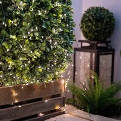 Resnice Extra Long Waterproof Outdoor Fairy Lights 660ft 200m 2000 Led Plug In Green Wire String Lights With Remote Warm White For Christmas Tree Pati 100FT 300 LEDs