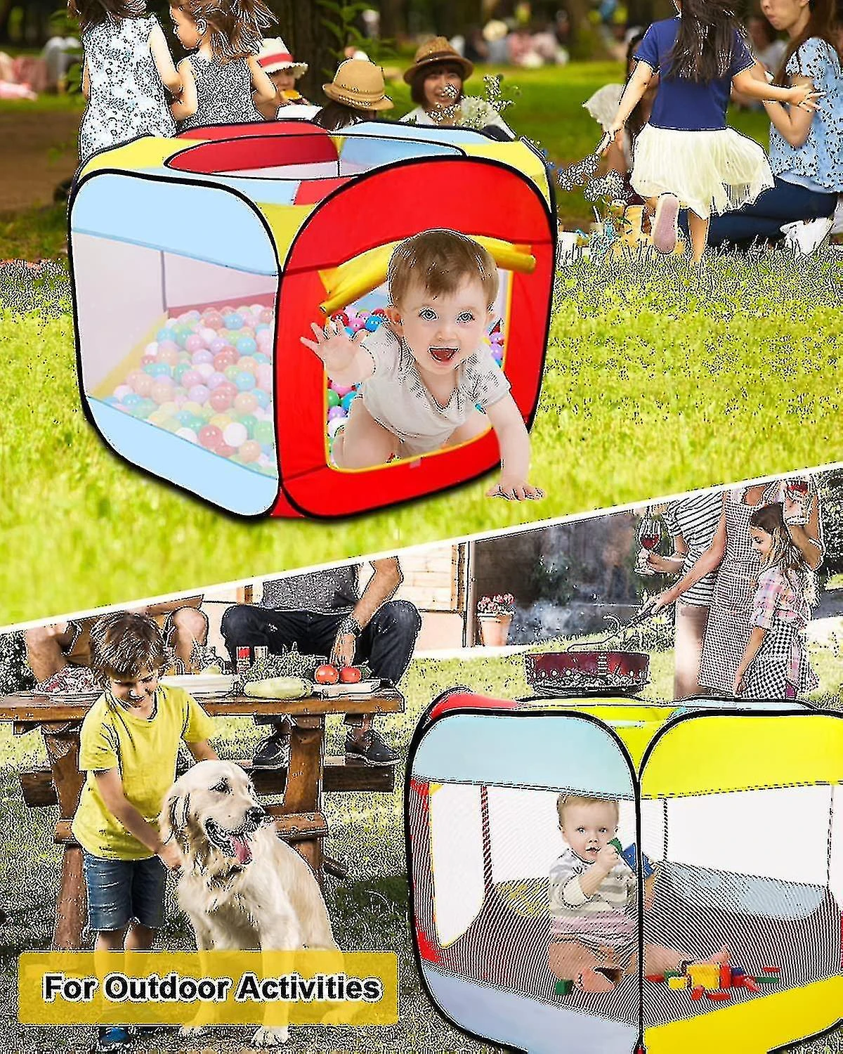 Kids Ball Play Tent, Pop Up Folding Baby Play Tent Portable Garden Tent Christmas Gift For Kids (without Ball) | Fruugo Nz 2 Kids Ball Play Tent, Pop Up Folding Baby Play Tent Portable Garden Tent Christmas Gift For Kids (without Ball) | Fruugo Nz - Billede 2