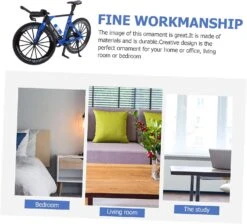 Mini Alloy Mountain Bike Motorcycle - Finger Bicycle Model For Desk Topper Or Christmas Gift - 1PC Toy Dollhouse Accessory