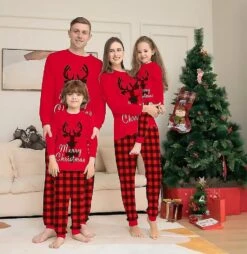 Christmas Pajamas Christmas Families Pajama Set Christmas Parent-child Clothing Womens -Schmidt Butik 1212027766 max
