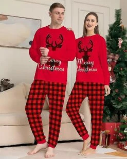 Christmas Pajamas Christmas Families Pajama Set Christmas Parent-child Clothing Womens -Schmidt Butik 1212027773 max