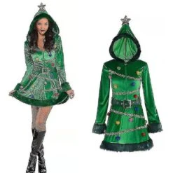 Cosplay Christmas Tree Dress Women's Party Dance Dress M -Schmidt Butik 1215268504 max