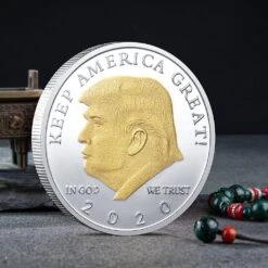 Christmas Coin President Donald Trump Keep Amican Great Iron Coin