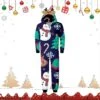 Onesie Christmas Pajamas For Family Matching Sets 2023 Deer Hooded Sleepwear Casual Cozy Xmas Pjs Holiday Jammies Women