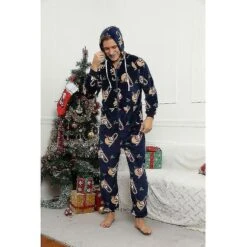 Christmas Onesies For Adults, Mens Matching Holiday Jumpsuits With Convenient Pockets L COLOR 2 -Schmidt Butik 1222783165 max