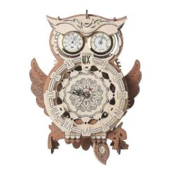 Owl Clock Wooden Model Kit Mechanical Puzzle Building Kit Compatible With Kids Adults Birthday Christmas Gifts -Schmidt Butik 1229127406 max