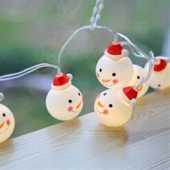 Led Snowmans String Light Outdoor For Christmas Garden Decor For Holiday Lighting Decor Wedding Dec -Schmidt Butik 1230953583 max