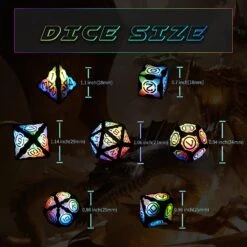 Multi Sided Led Dice Genopladelige Dnd Christmas Party Dice -Schmidt Butik 1242956510 max