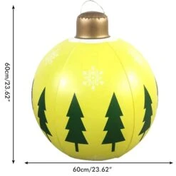 24 Inch Christmas Inflatables Balls Outdoor Decorations Christmas Blow Up Yard Decorations Inflatable Ornament For Garden Yard