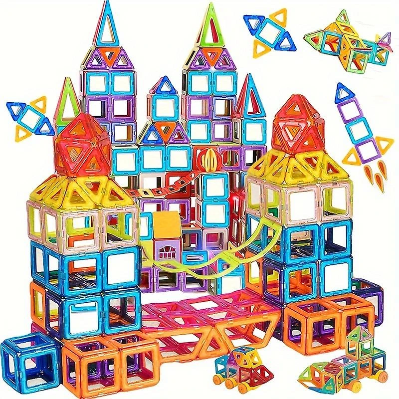 168pcs Magnetic Building Blocks Big Size And Mini Size Diy Magnets Toys, Designer Construction Set Gifts, Christmas/halloween/thanksgiving Gift 3 168pcs Magnetic Building Blocks Big Size And Mini Size Diy Magnets Toys, Designer Construction Set Gifts, Christmas/halloween/thanksgiving Gift - Billede 3