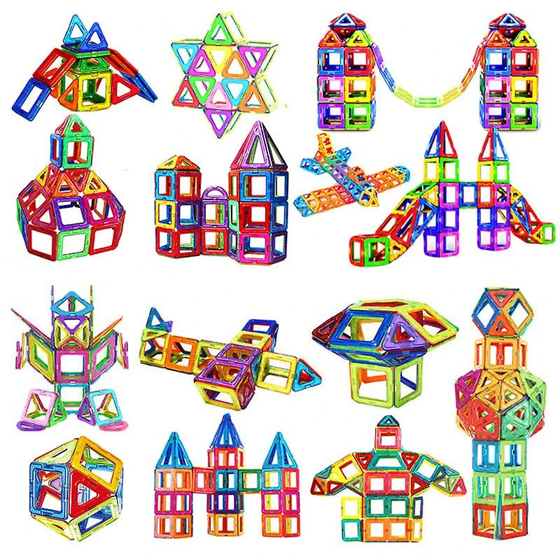 168pcs Magnetic Building Blocks Big Size And Mini Size Diy Magnets Toys, Designer Construction Set Gifts, Christmas/halloween/thanksgiving Gift 4 168pcs Magnetic Building Blocks Big Size And Mini Size Diy Magnets Toys, Designer Construction Set Gifts, Christmas/halloween/thanksgiving Gift - Billede 4