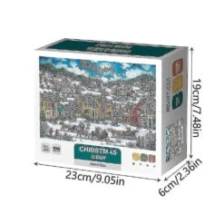 Kids Christmas Puzzle Diy Puzzle Toys Fine Motor Skill Toys Colorful Home Decoration 1000pcs Party Favors Boys Girls Game