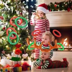 2 Set Inflatable Reindeer Antler Ring Game, Family Christmas Party Games 8 2 Set Inflatable Reindeer Antler Ring Game, Family Christmas Party Games -Schmidt Butik 1257690705 max