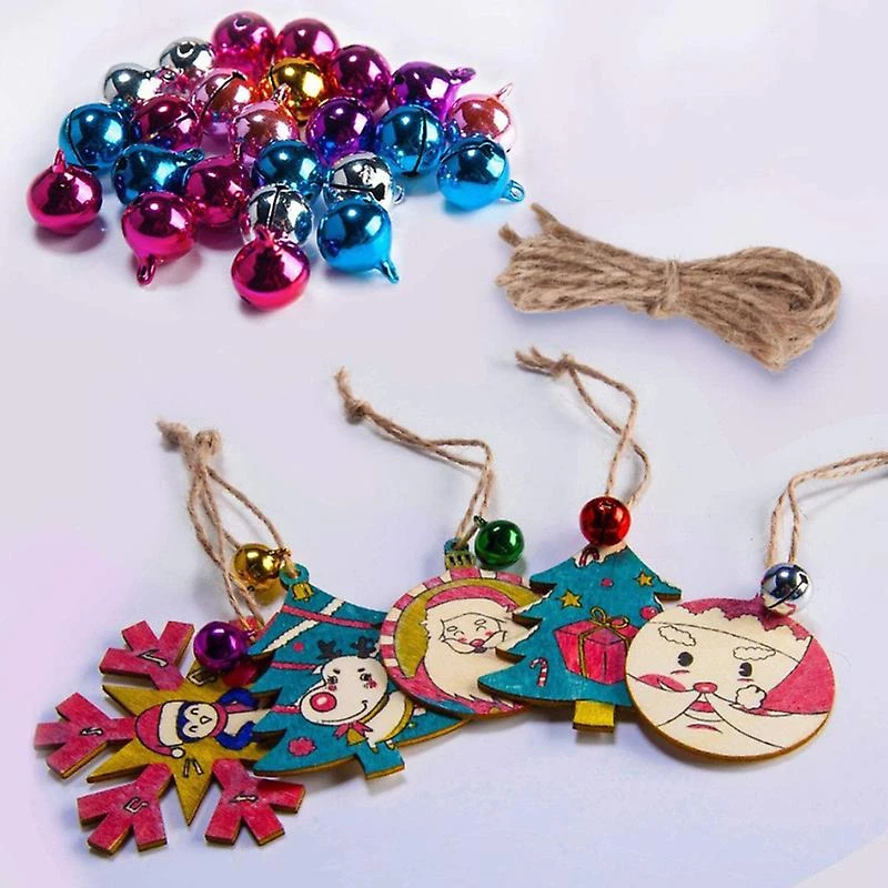 1Set Christmas Wooden Pendant Smooth Universal Exquisite DIY Christmas Wooden Decoration For Home 2 1Set Christmas Wooden Pendant Smooth Universal Exquisite DIY Christmas Wooden Decoration For Home - Billede 2