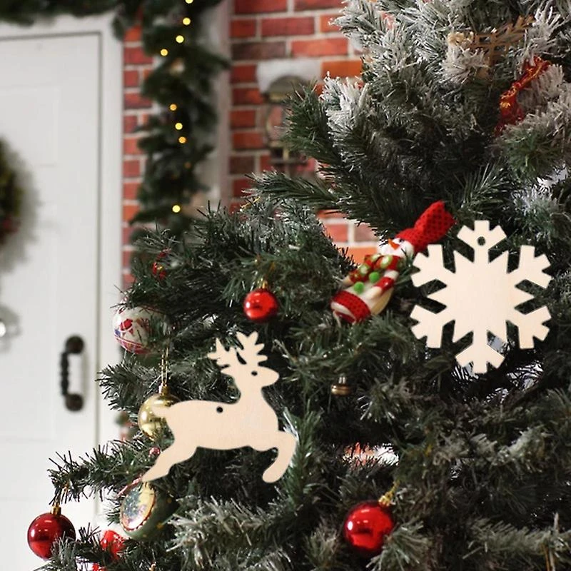 1Set Christmas Wooden Pendant Smooth Universal Exquisite DIY Christmas Wooden Decoration For Home 1 1Set Christmas Wooden Pendant Smooth Universal Exquisite DIY Christmas Wooden Decoration For Home