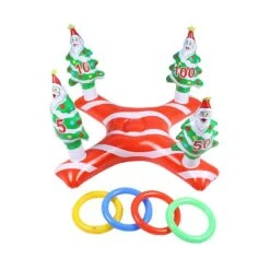 Interesting Ring Toss Game Easy Use PVC Flexible Christmas Tree Inflatable Ring Toss For Home -Schmidt Butik 1262549863 max