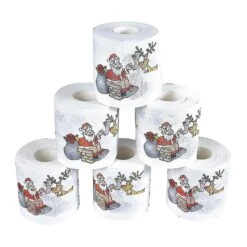 8 Rolls Christmas Pattern Series Printed Toilet Paper Printed Rolls -Schmidt Butik 1265069560 max
