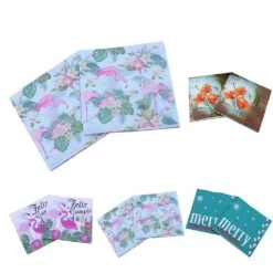 20 Pieces Party Paper Napkins Disposable Tableware Supplies Merry Christmas Merry Christmas -Schmidt Butik 1265729586 max