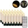 20-Pack Led Candles Led Fairy Lights Cordless Dimmable Candlelight Flameless Christmas Candles For C
