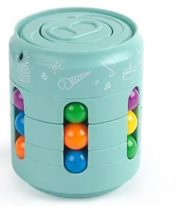 Magic Bean Cube Fingertip Toys Spinner Rotating Reliever Stress Christmas Gift NEW Green