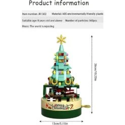Christmas Tree Building Kits-360 Pieces Bricks DIY Music Box Building Block Creative Xmas Building Toy Set For 8 Years Old Boys Girls -Schmidt Butik 1273111287 max