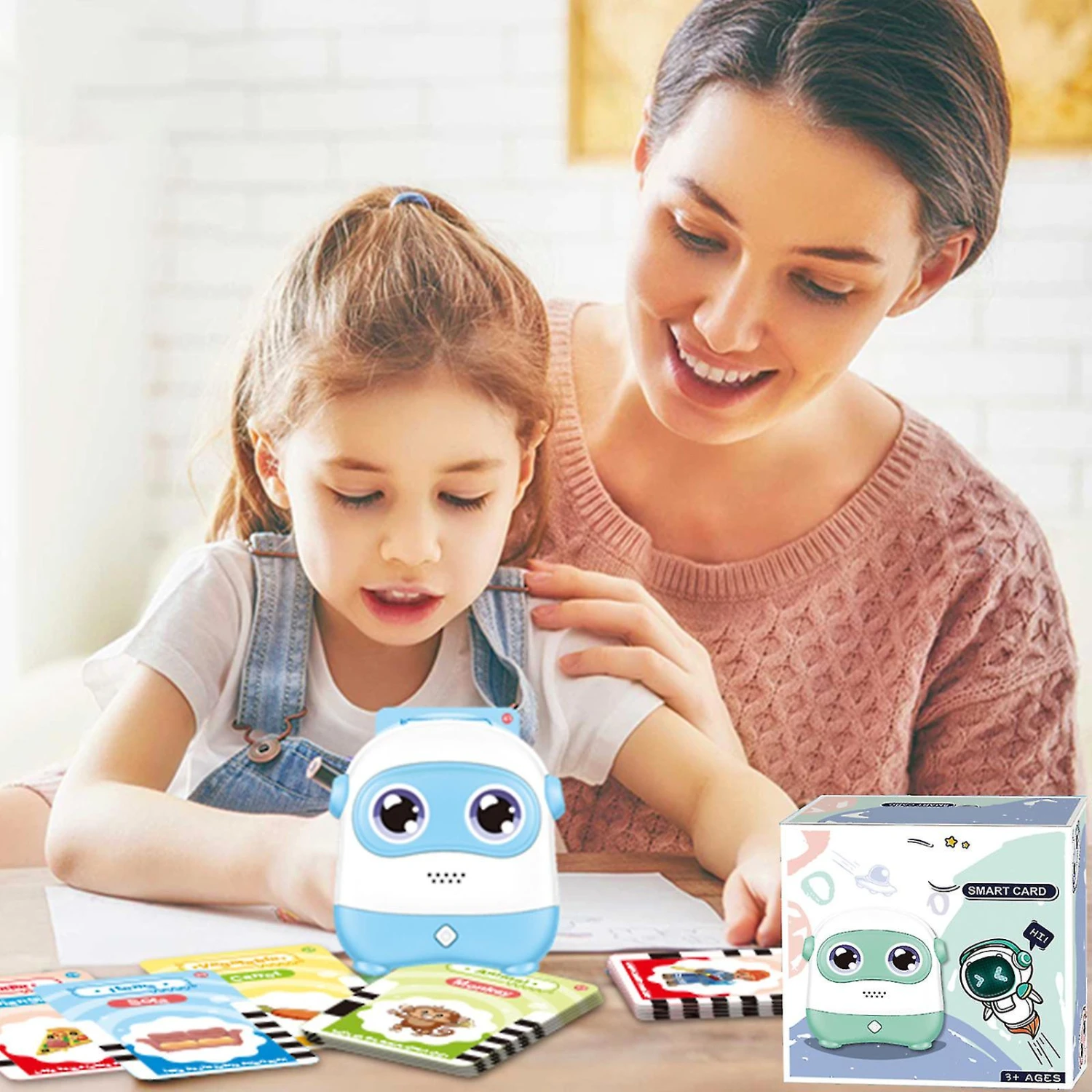 Kids Toys For Child, Learning Toys Talking Flash Cards With 110 Cards 220 Sight Words, Preschool Educational Toys Games With Sound Effect Christmas Gi 2 Kids Toys For Child, Learning Toys Talking Flash Cards With 110 Cards 220 Sight Words, Preschool Educational Toys Games With Sound Effect Christmas Gi - Billede 2