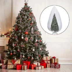 9 X 4ft Upright Christmas Tree Storage Bag - Adjustable Christmas Tree Storage Covers - Non-woven Kb 9FT X 6FT