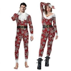 Women's Christmas Tight Fitting Jumpsuit Christmas Bodysuit S Men -Schmidt Butik 1298399372 max