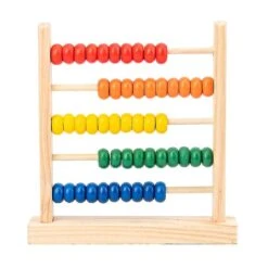 Wood Abacus Early Education Enlightening Math Toy Plaything Christmas