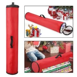 Paper Rolls Storage Wrap Christmas Dust-proof Lightweight Organizer Moisture Proof Portable Gift Bag -Schmidt Butik 1306190858 max