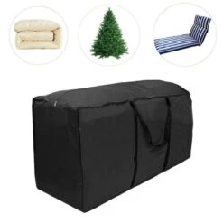 Waterproof Christmas Tree Storage Bag Outdoor Indoor Furniture Cushion Storage Pouch Christmas Deco