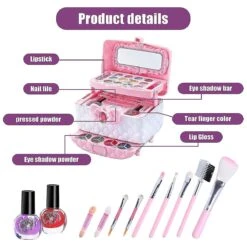 Kids Makeup Sets For Girls, Washable Childrens Make Up Set Girls Toys, Girls Make Up Kids Toys Christmas Birthday Gifts For 4 5 6 7 8 9 10 Year Old Gi -Schmidt Butik 1329019662 max