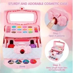 Kids Makeup Sets For Girls, Washable Childrens Make Up Set Girls Toys, Girls Make Up Kids Toys Christmas Birthday Gifts For 4 5 6 7 8 9 10 Year Old Gi -Schmidt Butik 1329019667 max