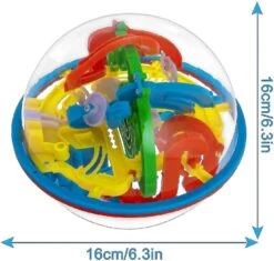 Christmas Maze Ball - 3d Puzzle Ball Games Toys For Kids (6.3'') With 118 Challenging Barriers Education -Schmidt Butik 1349032522 max