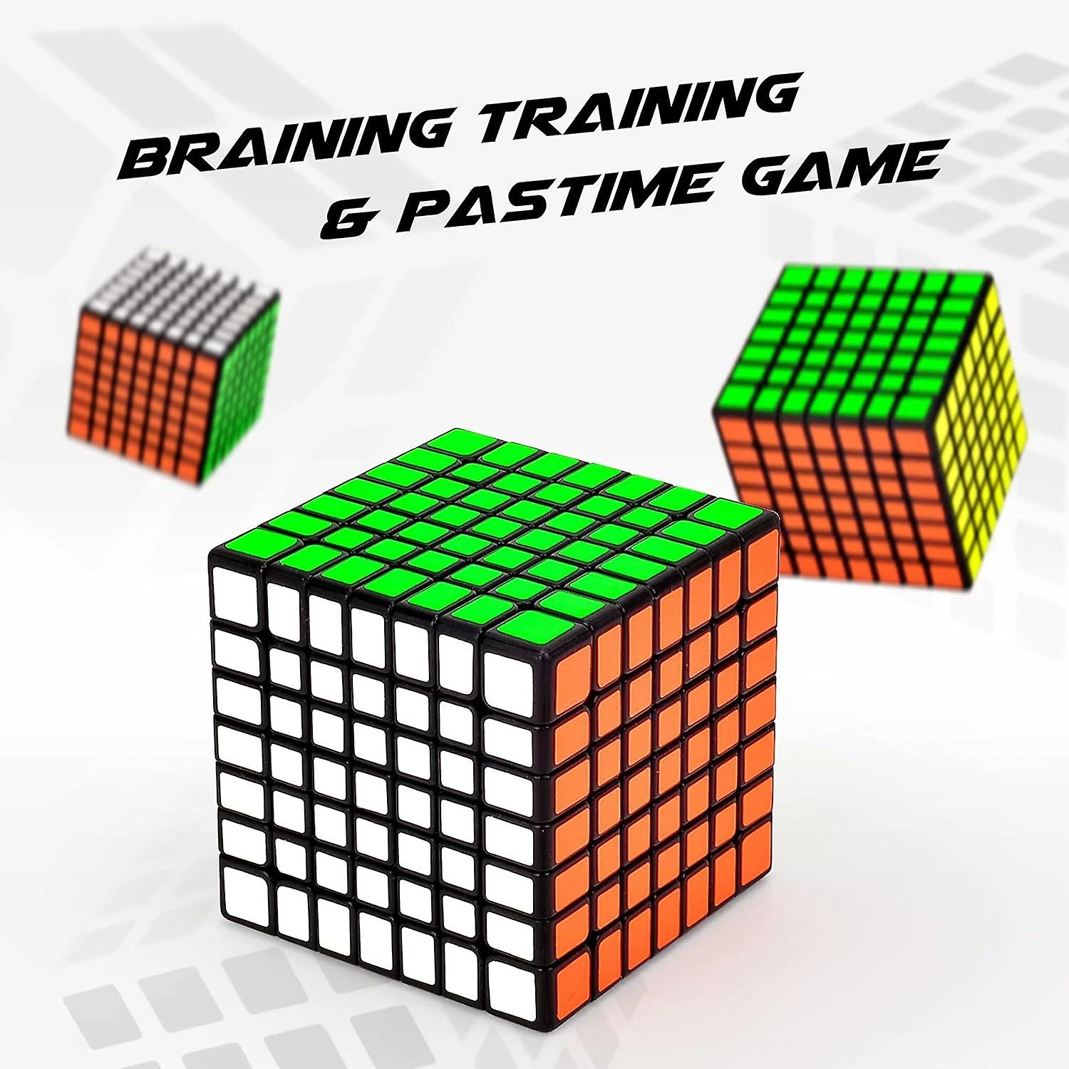 7x7 Speed Cube, 7x7x7 Magic Cube, Smooth Easy Spin Speed Cube, Perfect Christmas Gift For Kids And Adults, Black 4 7x7 Speed Cube, 7x7x7 Magic Cube, Smooth Easy Spin Speed Cube, Perfect Christmas Gift For Kids And Adults, Black - Billede 4