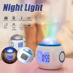 Kids Alarm Clock Boys Girls With Musical Star Projector Led Night Light Light Christmas Birthday Gifts For Kids 3-10 Years Old -Schmidt Butik 1359723165 max