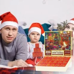 24-Grids Surprise Calendar Jigsaw On Christmas Fashionable Personalized Surprise Puzzle Case For Welcome Festival A