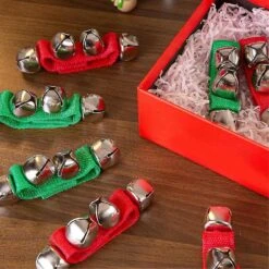 8pcs Wrist Band Jingle Bells, Christmas Wrist Bells Percussion Musical Rhythm Toys For Christmas 8.5inch -Schmidt Butik 1380240344 max