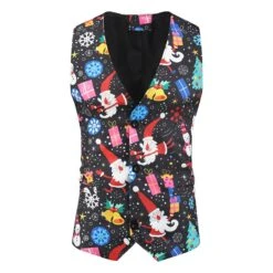 Christmas Men's Fashion Suit Jacket + Vest + Suit Pants Three-piece Suit L 8 Christmas Men's Fashion Suit Jacket + Vest + Suit Pants Three-piece Suit L -Schmidt Butik 1386733184 max