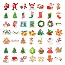 Christmas Stickers 200 Pcs MultiColor -Schmidt Butik 1389311092 max