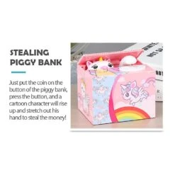 Christmas Stealing Coin Money Box Toy Santa Claus Piggy Bank Collecting Saving Money Bank -Schmidt Butik 1389971982 max