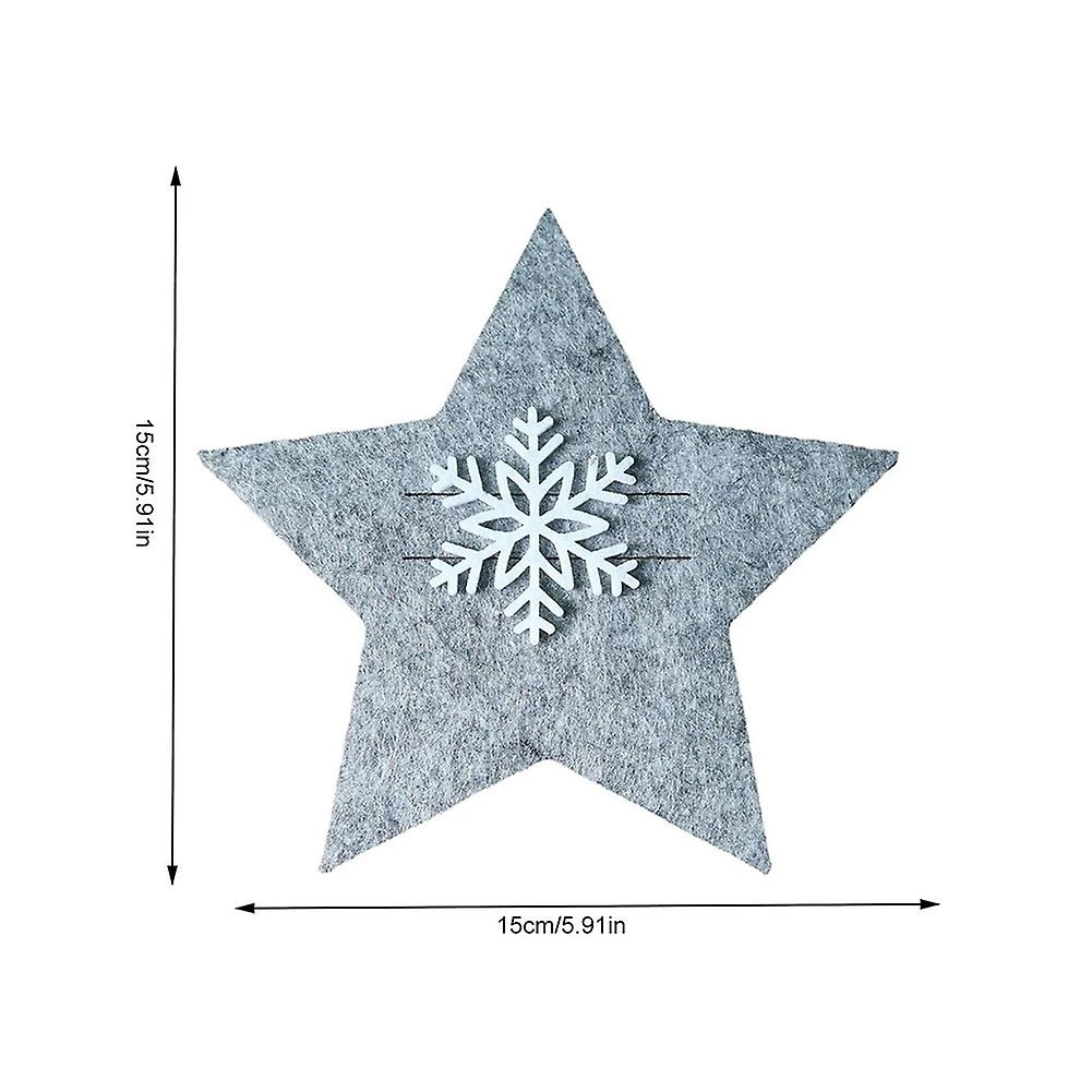 8PCS Christmas Tableware Bag Silverware Table Support Bag Family Organizer Decorative,B 2 8PCS Christmas Tableware Bag Silverware Table Support Bag Family Organizer Decorative,B - Billede 2