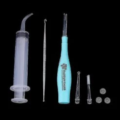 Christmas Tonsil Stone Remover Tool Led Light Earpick Rustfrit Stål ørevoks Irrigator Rene Mandler Sten Fjernelse Ekstraktor Værktøj Sæt