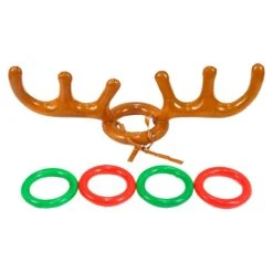Ring Toss Toy Set Inflatable Deer Horn Set Accessories Durable Carnival Outdoor Games For Games Christmas Indoor Family Brown -Schmidt Butik 1405064832 max