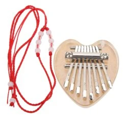 2024 Kalimba 8 Key Mini Finger Thumb Piano Crystal Birthday Christmas Gifts For Children Adults BeginnersHeart Shape -Schmidt Butik 1406505292 max