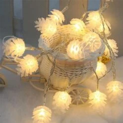 6 Meter 40 Light Christmas Pine Cones LED String Lights Battery Operated Fairy Lights Indoor Outdoo 8 6 Meter 40 Light Christmas Pine Cones LED String Lights Battery Operated Fairy Lights Indoor Outdoo -Schmidt Butik 1418555248 max