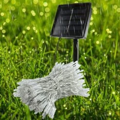 LED Solar Curtain Light String Outdoor Garden Curtain Light Light Christmas Wedding Holiday Party S