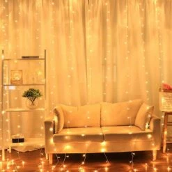 LED Solar Curtain Light String Outdoor Garden Curtain Light Light Christmas Wedding Holiday Party S -Schmidt Butik 1418556197 max
