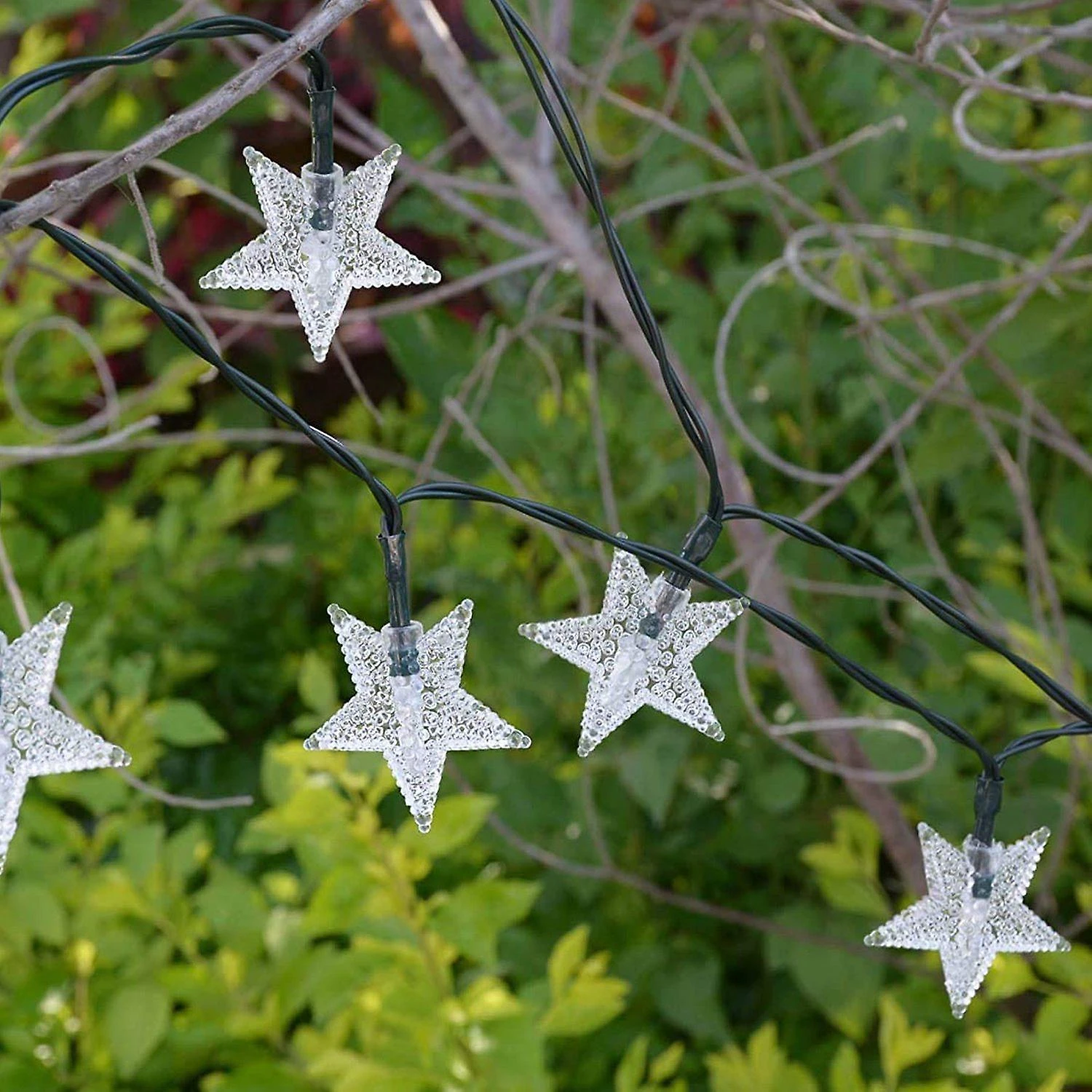Solar String Lights,100 LED Waterproof Solar Star Fairy Lights For Garden/Party/Christmas Tree Deco 5 Solar String Lights,100 LED Waterproof Solar Star Fairy Lights For Garden/Party/Christmas Tree Deco - Billede 5